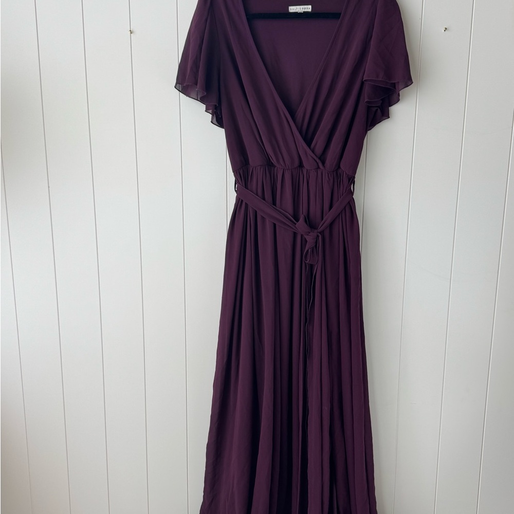 Baltic Born Plum Maxi Wrap Dress